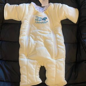 NEW Baby Merlin’s Magic Sleepsuit Large Cotton Cream NWT 6-9 months